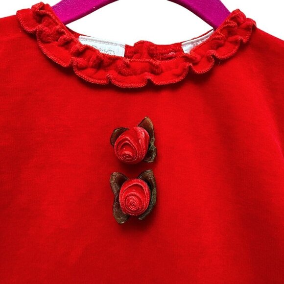 KOALA BABY Red Dress with Matching Bloomers 3-6 Months Holiday Christmas Outfit - Picture 6 of 11